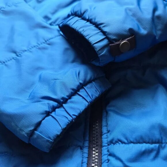The North Face blue two-toned puffer coat / zip up jacket CHILDS!! XL - Picture 4 of 11